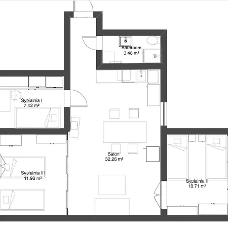Sunhouse 300 M Beach, 50 M Monte Cassino Lägenhet Sopot